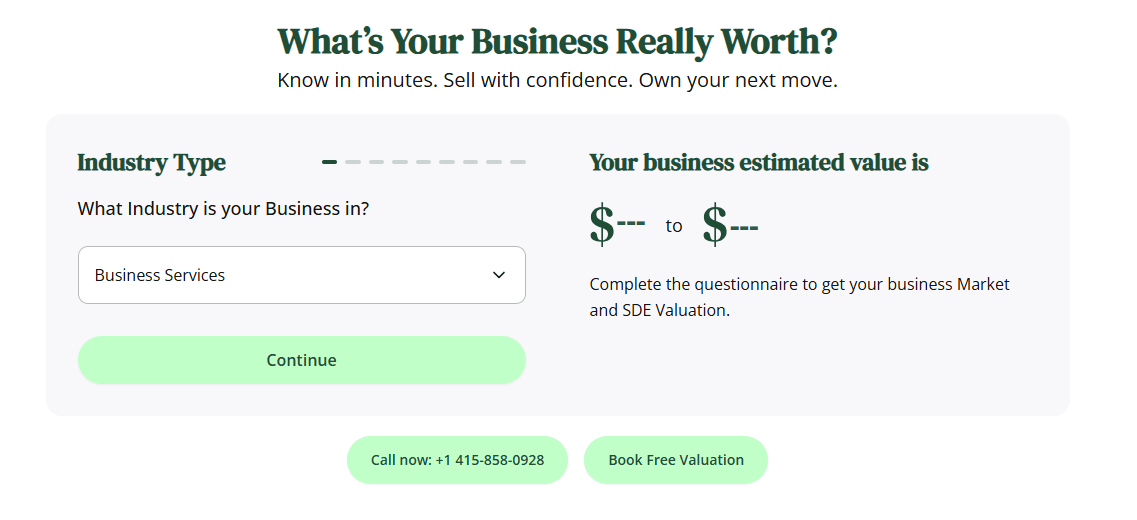 Openfair Business Valuation tool